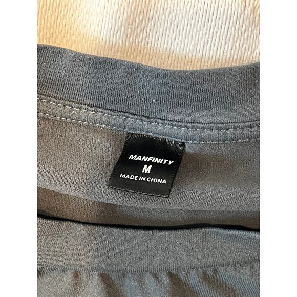 Manfinity Hfavnfnly Gray Polyester T-Shirt Mens M - Picture 4 of 4